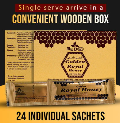 Medcare organischer königlicher Honey For Men 1 Kissen-Honey Men-' s-Gesundheit des Kasten-24