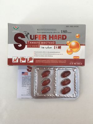 6 Pillen-rote super harte Aufrichtungs-Pillen-super harte Tablets